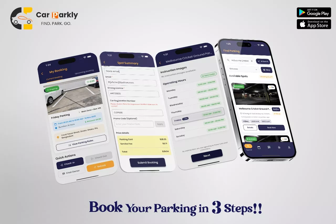 Carparkly App preview